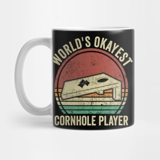 Worlds Okayest Cornhole Player Mug